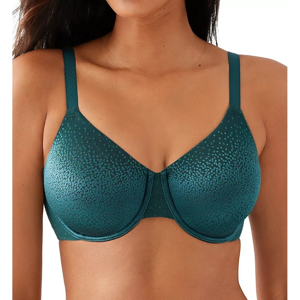 Wacoal Women's Back Appeal Underwire‎  T-Shirt Bra Green Size 40C 40 C 855303